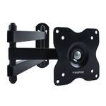 Кронштейн Kromax DIX-15 черный для TV 15-28, настенный наклонно-поворотный, max VESA 100x100, от стены 48-377мм, накло