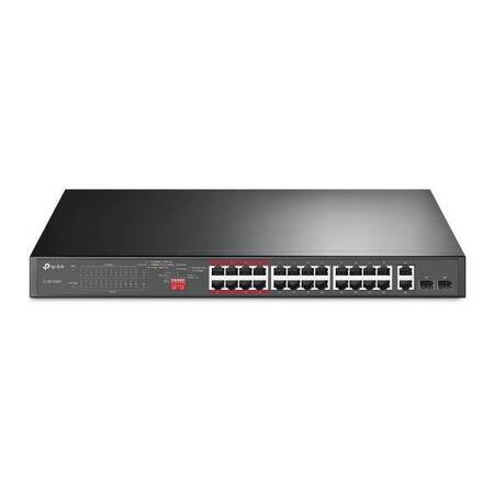 TP-Link TL-SL1226P 24-портовый монтируемый в стойку PoE+ коммутатор 10/100 Мбит/с с 2 гигабитными портами