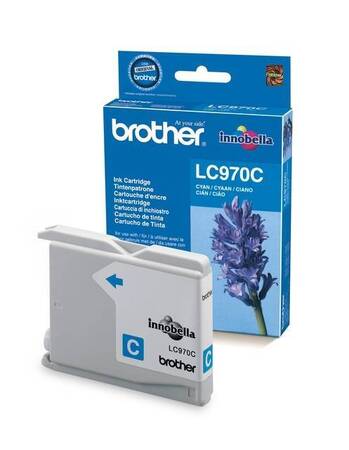 Картридж Brother LC970C DCP-135C/150C, MFC-235C/260С синий (Cyan), 300 стр. (5% заполнение)