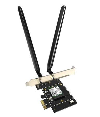 Tenda E33 Сетевой PCIe адаптер AX5400, 2,4/5/5 ГГц, до 2402 Мбит/с