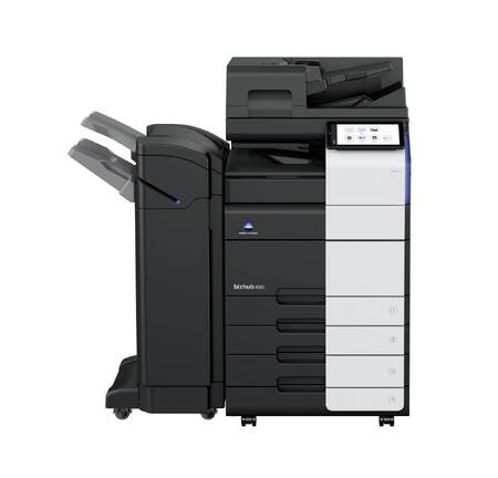 МФУ Konica-Minolta bizhub 450i монохромное, A3, 45 стр./мин., 200000стр/мес, 256GB, сеть, дуплекс, 2*500л, 8GB,  DSDF