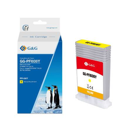 Картридж G&G, аналог Canon PFI030Y (3492C001) желтый 55ml