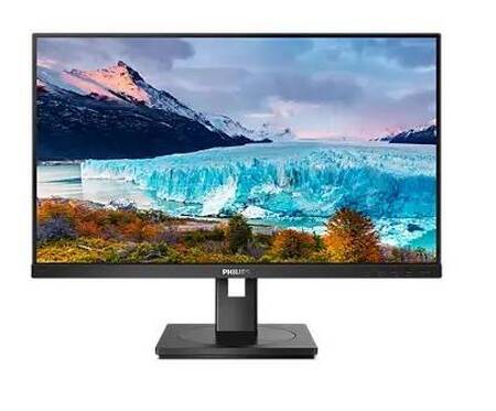 МОНИТОР 27 PHILIPS 272S1M/00 Black с поворотом экрана (IPS, 1920x1080, 75Hz, 4 ms, 178°/178°, 300 cd/m, 50M:1, +DVI)