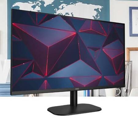 МОНИТОР 23.8 AOC 24B2XH(/EU) Black (IPS, 1920x1080, 75Hz, 4 ms, 178°/178°, 250 cd/m, 20M:1, +HDMI 1.4)