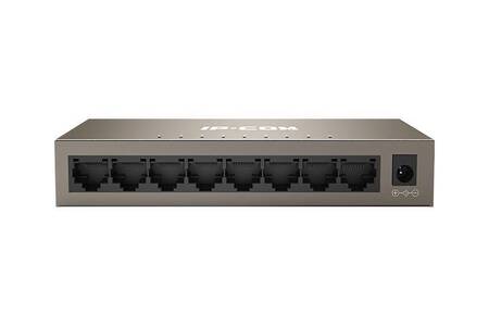 IP-COM G1008M Коммутатор неуправляемый, 8 портов, 8x1 Гбит/с, настольный, металлический