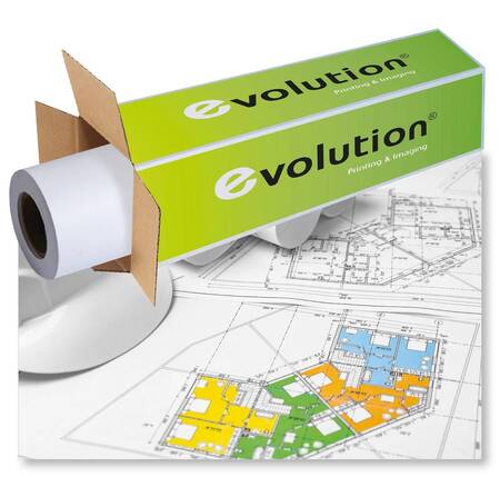Бумага EVOLUTION  PPC Premium EXTRA Paper 75gr 1.067x175 м  втулка 3 / 76мм  (ex.450L90244)