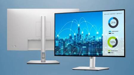 МОНИТОР 27 DELL U2722D Silver-Black с поворотом экрана (IPS, 2560x1440, 5 ms, 178°/178°, 350 cd/m, 1000:1, +HDMI 1.4