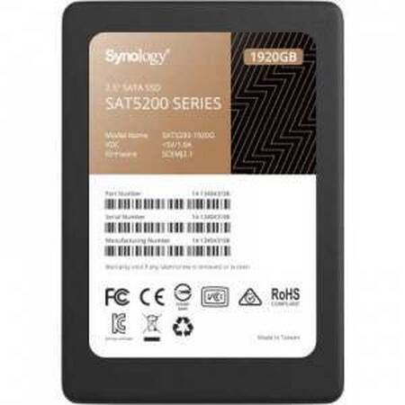 Synology SAT5220-1920G Жесткий диск SSD SATA 2,5, 1,92Tb, R530/W500 МБ/с, 6 Гбит/с