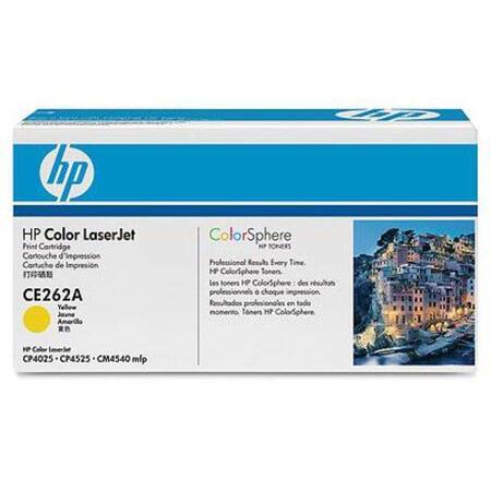 Оригинальный картридж  HP (647A) CE262A  для HP CLJ CP4025/4525 желтый (11000 стр)