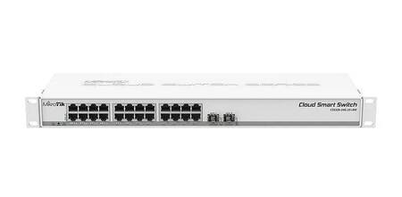 MikroTik CSS326-24G-2S+RM Коммутатор управляемый L2, 24x1 Гбит/с, SFP+ 2x10 Гбит/с, установка в стойку