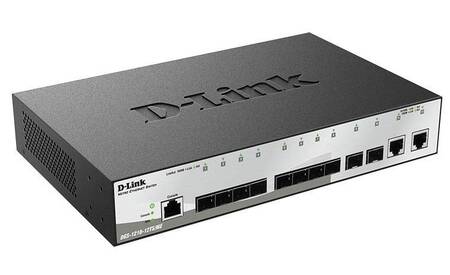 D-Link DGS-1210-12TS/ME Управляемый L2 коммутатор с 10 портами 1000Base-X SFP и 2 портами 10/100/1000Base-T