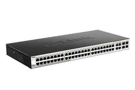 D-Link DGS-1210-52/F3A Настраиваемый L2 коммутатор с 48 портами 10/100/1000Base-T и 4 комбо-портами 100/1000Base-T/SFP