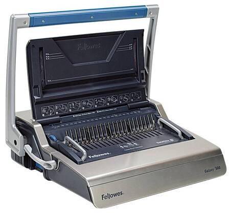 Fellowes® Переплетчик GALAXY на пластиковую пружину, сшивает до 500 лст., перфорирует 25 лст., Satelite System™