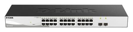 D-Link DGS-1210-26/F3A Настраиваемый L2 коммутатор с 24 портами 10/100/1000Base-T и 2 портами 1000Base-X SFP