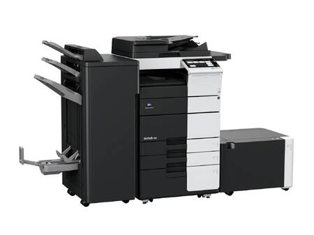 МФУ Konica-Minolta bizhub 558e монохромное, A3, 55 стр./мин., 250000стр/мес, 250GB, сеть, дуплекс, 2*500л, 4GB,  DSDF