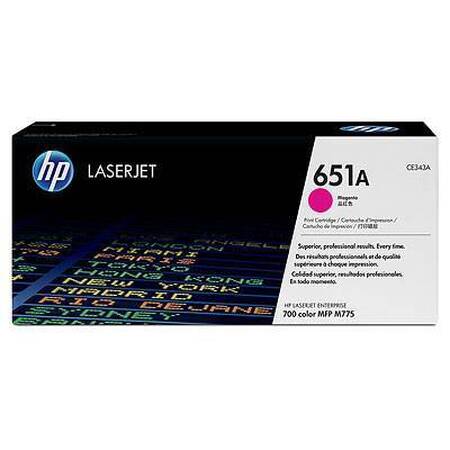Оригинальный картридж HP (651A) CE343A  для HP LaserJet Enterprise 700 color MFP M775и пурпурный (16000 стр)