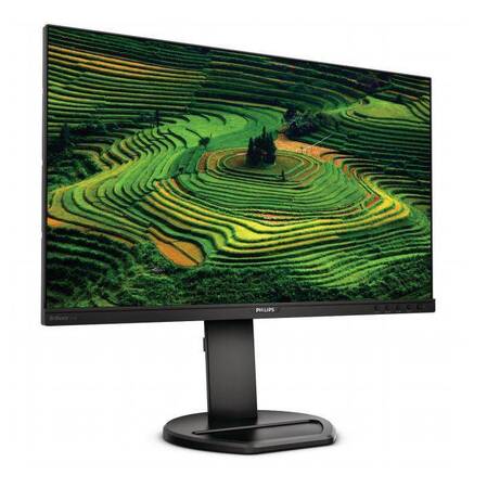 МОНИТОР 23.8 PHILIPS 241B8QJEB/00 Black с поворотом экрана (IPS, 1920x1080, 75Hz, 5 ms, 178°/178°, 250 cd/m, 50M:1,DVI)