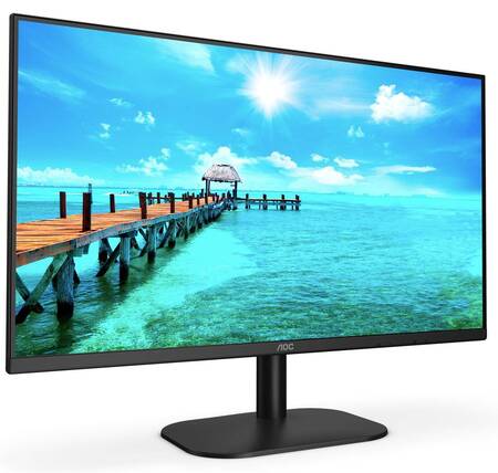 МОНИТОР 27 AOC 27B2H(/EU) Black (A+, IPS, 1920x1080, 75Hz, 4 ms, 178°/178°, 250 cd/m, 20M:1, +HDMI 1.4)