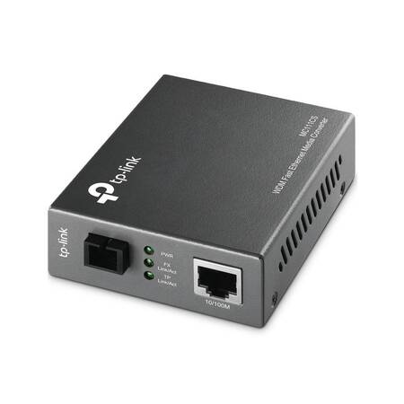 TP-Link MC111CS Одномодовый двунаправленный оптический медиаконвертер WDM с разъёмом SC 100 Мбит/с