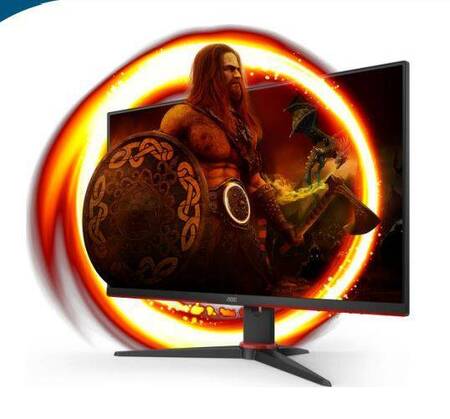 МОНИТОР 23.8 AOC 24G2SPAE Black-Red (IPS, 1920x1080, 165Hz, 1 ms, 178°/178°, 300 cd/m, 80M:1, +2xHDMI 1.4, +DP)