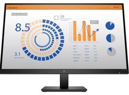 МОНИТОР 27 HP P27q G4 (2560x1440 QHD, IPS, 16:9, 250 cd/m2, 1000:1, 5ms, 178°/178°, HDMI, VGA, Plug-and-Play, height, B