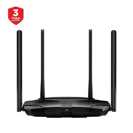 Mercusys MR80X Двухдиапазонный роутер Wi-Fi 6 AX3000, до 574 Мбит/с на 2,4 ГГц + до 2402 Мбит/с на 5 ГГц
