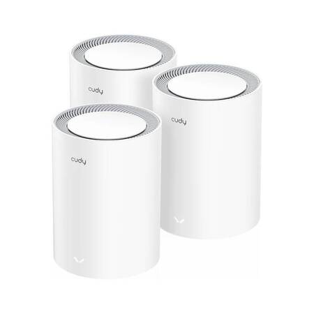 Cudy M3000(3-Pack) 2,5-гигабитная Mesh-система Wi-Fi 6 AX3000, 2,4/5 ГГц, до 2976 Мбит/с, LAN 1x1 Гбит/с