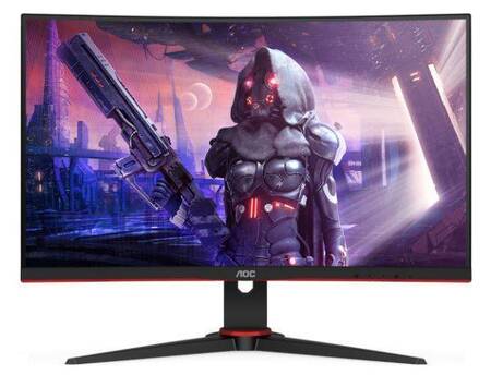 МОНИТОР 23.6 AOC C24G2AE Black-Red (VA, изогнутый, 1920x1080, 165Hz, 1 ms, 178°/178°, 250 cd/m, 80M:1, +2xHDMI 1.4,DP)