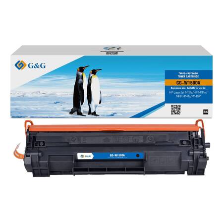 Картридж G&G, аналог HP W1500A/150A черный 975 стр. с чипом