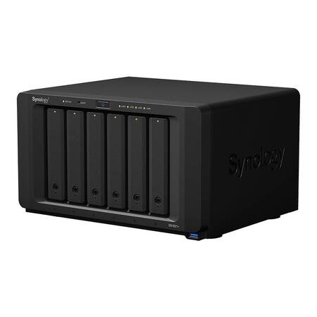 Synology DS1621+ Сетевое хранилище 6x2.5/3.5 SATA, Ryzen V1500B-2.2GHz, 4GB DDR4, 4x1 Гбит/с, 3xUSB