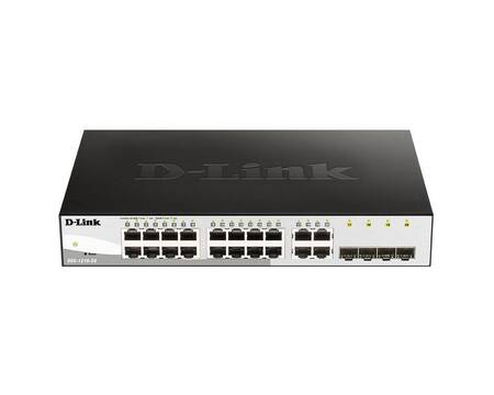 D-Link DGS-1210-20/F2 Настраиваемый L2 коммутатор с 16 портами 10/100/1000Base-T и 4 комбо-портами 100/1000Base-T/SFP