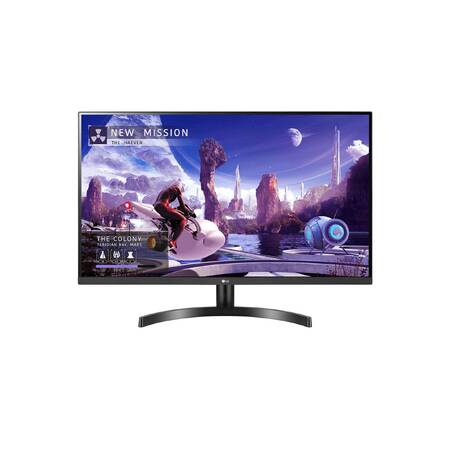 МОНИТОР 27 LG 27QN600-B Black (IPS, 2560x1440, 75Hz, 5 ms, 178°/178°, 350 cd/m, 1000:1, +2хHDMI 1.4, +DisplayPort)