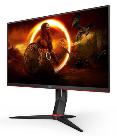 МОНИТОР 27 AOC Q27G2S Black-Red с поворотом экрана (IPS, 2560x1440, 165Hz, 1 ms, 178°/178°, 350 cd/m, 80M:1, +2xHDMI