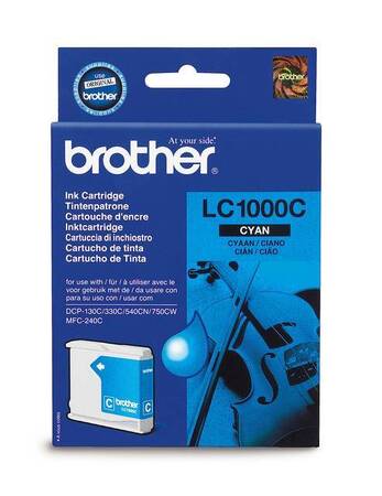 Картридж Brother LC1000C DCP130C/330С, MFC-240C/5460CN/885CW/DCP350 Cyan, 400 pages (5%)