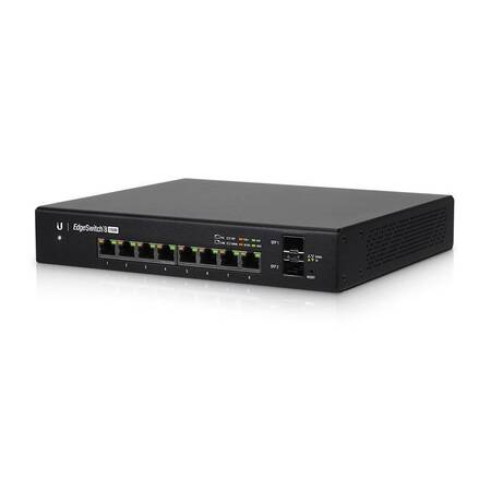 Ubiquiti ES-8-150W Коммутатор EdgeSwitch 8 150W, RJ45 8х1 Гбит/с, 2хSFP, PoE 130 Вт