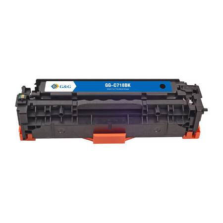 Картридж G&G, аналог HP CC530A/304A/Canon 718 черный 3.5k с чипом