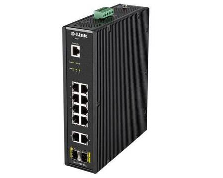 D-Link DIS-200G-12S/A1A PROJ Промышленный управляемый коммутатор 2 уровня с 10 портами 10/100/1000Base-T