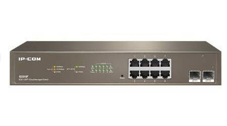 IP-COM G3310F Коммутатор управляемый, 8 портов, 8x1 Гбит/с, SFP 2x1 Гбит/с