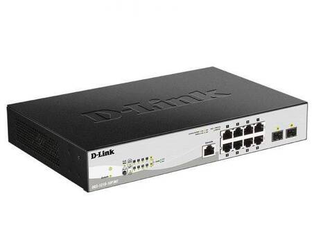 D-Link DGS-1210-10P/ME/B1A Управляемый L2 коммутатор с 8 портами 10/100/1000Base-T и 2 портами 1000Base-X SFP