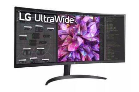 МОНИТОР 34 LG 34WQ60C-B Black (IPS, изогнутый, 3440x1440, 5 ms, 178°/178°, 300 cd/m, 1000:1, +2хHDMI 2.0, +DisplayPort)