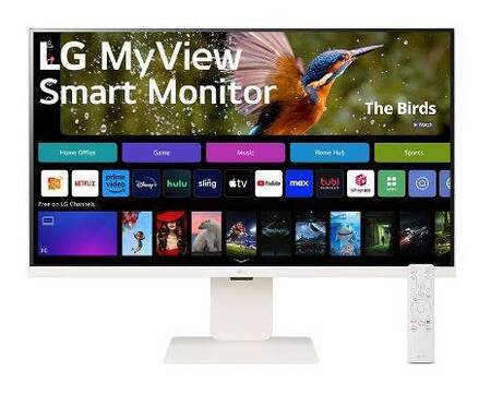 МОНИТОР 32 LG 32SR83U-W WHITE (IPS, 3840x2160, 5 ms, 178°/178°, 250 cd/m, 3000:1, +2хHDMI, +3xUSB Type-C, +MM, +WiFi)