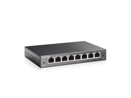 TP-Link TL-SG108E Easy Smart управляемый гигабитный 8-портовый коммутатор, стальной настольный корпус