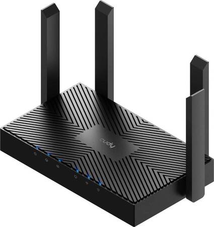 Cudy WR3000 Wi-Fi роутер AX3000, 2,4/5 ГГц, до 2976 Мбит/с, LAN 3x1 Гбит/с, WAN 1x1 Гбит/с, IPv6, черный, 4 антенны