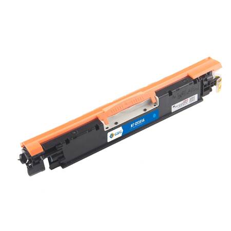 Тонер-картридж G&G, аналог HP CF351A/130A синий 1k с чипом