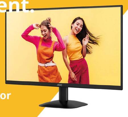 МОНИТОР 27 AOC U27B35 Black (4K, IPS, 3840x2160, 4 ms, 178°/178°, 300 cd/m, 20M:1, +2xHDMI 2.0, +DisplayPort 1.4)