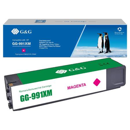 Картридж Cartridge G&G 991X for PageWide Managed, (16 000стр.), пурпурный M0J94AE