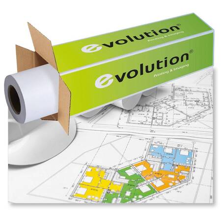 Бумага EVOLUTION  PPC DRAFT Paper 75gr A3 0.297x150 м  втулка 3 / 76мм  (ex.450L90236M) кратн. 2