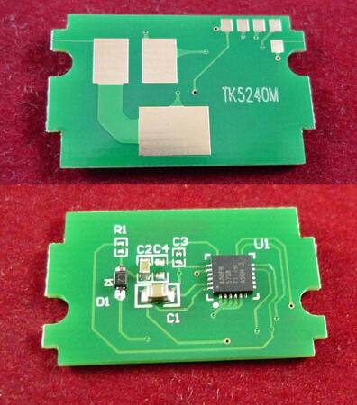 Чип для Kyocera Ecosys P5026cdn/M5526cdn (TK-5240M) Magenta, 3K ELP Imaging®