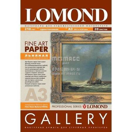 Художественная бумага LOMOND Одностороння Fibre Warm tone, Глянцевая, A3+/300/10л