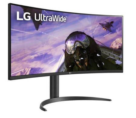 МОНИТОР 34 LG 34WP65C-B Black (VA, изогнутый, 3840x1440, 160Hz, 5 ms, 178°/178°, 300 cd/m, 3000:1, +2хHDMI 2.0, +DP)
